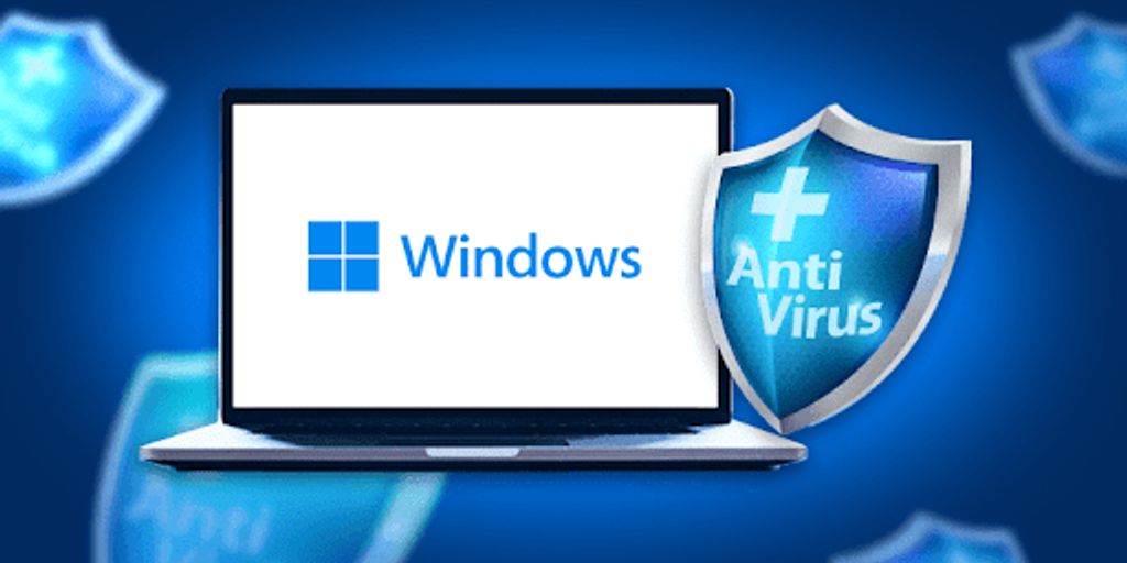 computer with antivirus software